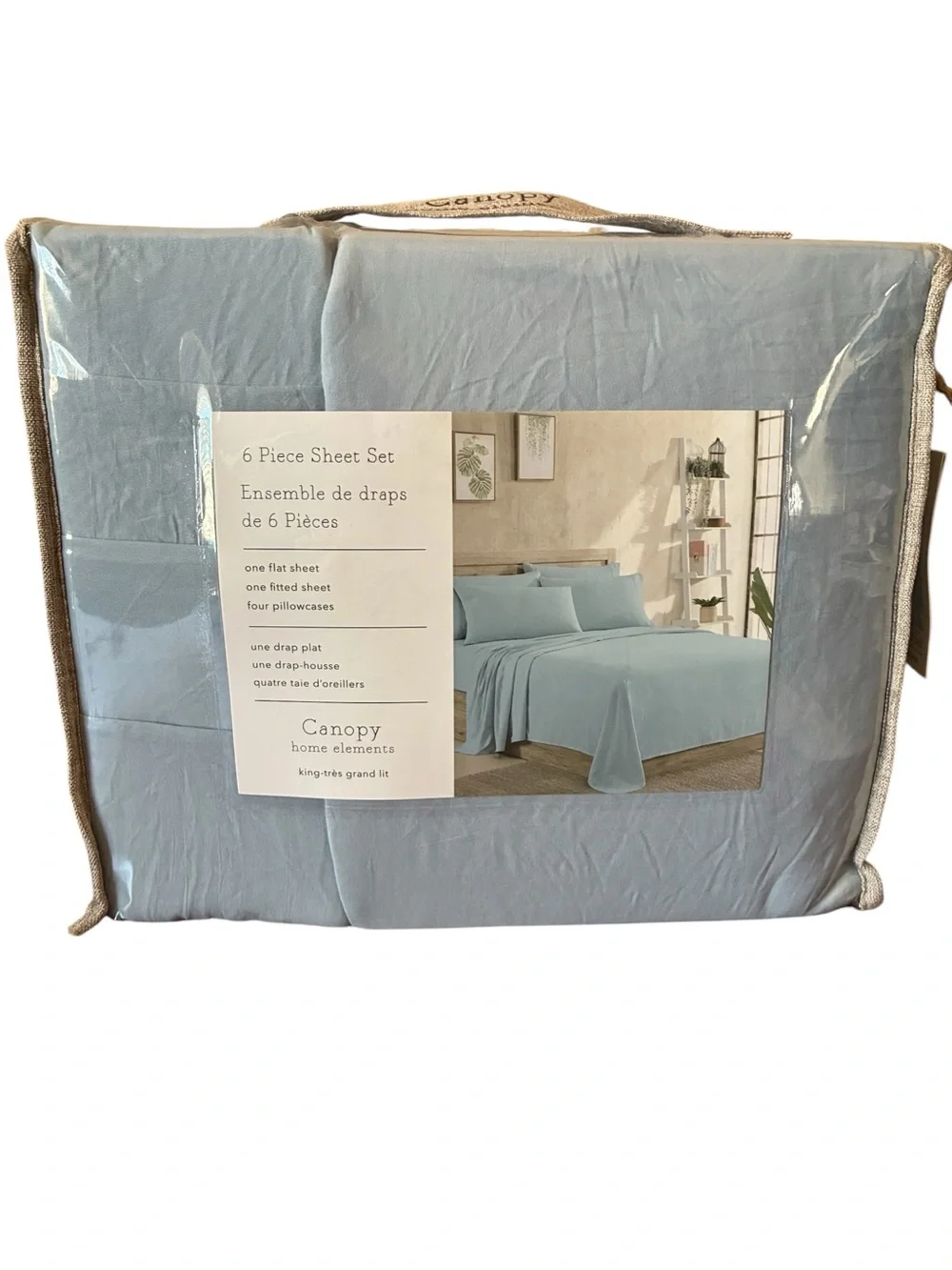 6-Piece King Sheet Set - Sky Blue